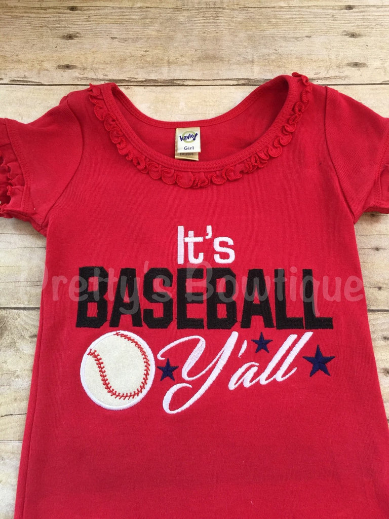 It's Baseball Y'all baseball bodysuit or shirt Can customize colors - Pretty's Bowtique
