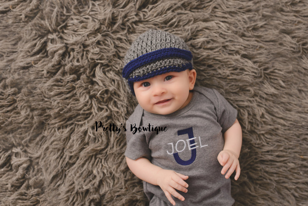 Baby Boy Outfit - Baby Boy Bodysuit - Personalized Embroidered Baby Clothing Monogram - Baby Outfit - Baby Boy shower gift - Pretty's Bowtique