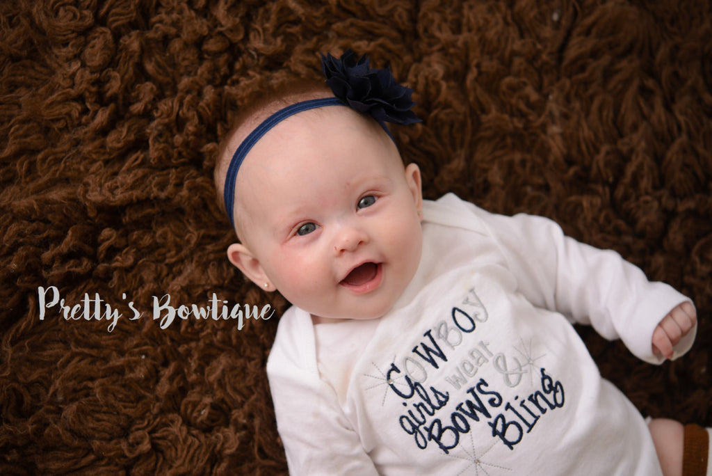 Cowboy girls like bling bodysuit or shirt set--Girls Football outfit-- Cowboys outfit -- - Pretty's Bowtique