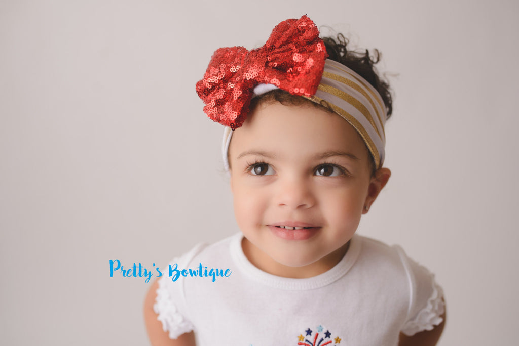 Girls 4th of July shirt -- I sparkle so much I could be a firework shirt -- Sequin Headband --Fourth of July outfit-- 4th of July Outfit - Pretty's Bowtique