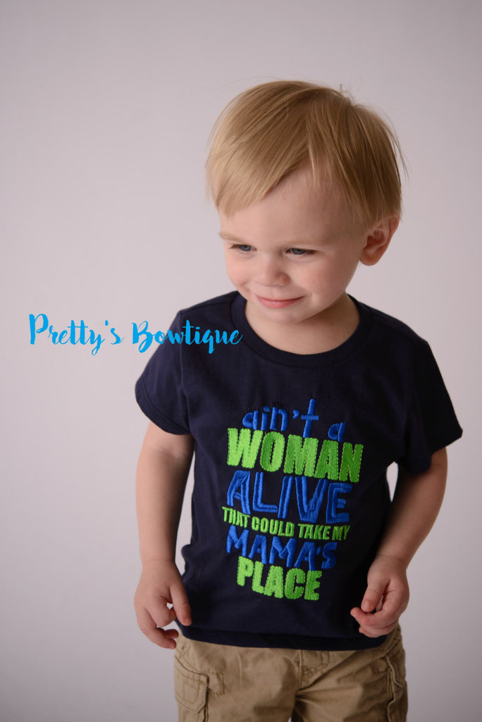 Boys t shirt--Ain't a woman alive that could take my mama's place  bodysuit or shirt boy -- Funny boys shirt-- Momma's Boy-- Mommy's Boy - Pretty's Bowtique