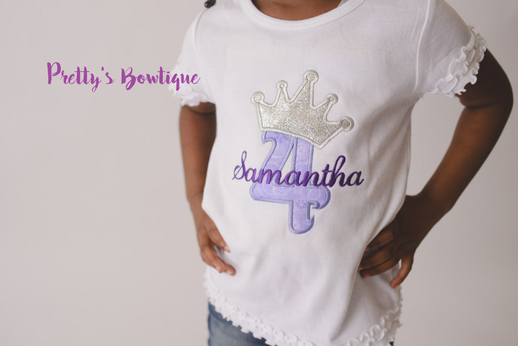 Princess Birthday T-Shirt or Bodysuit--Baby Girl First Birthday Shirt--Frozen Birthday Shirt-- Princess Birthday--Any age--Princess Sofia- - Pretty's Bowtique